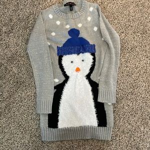 Girls holiday sweater dress